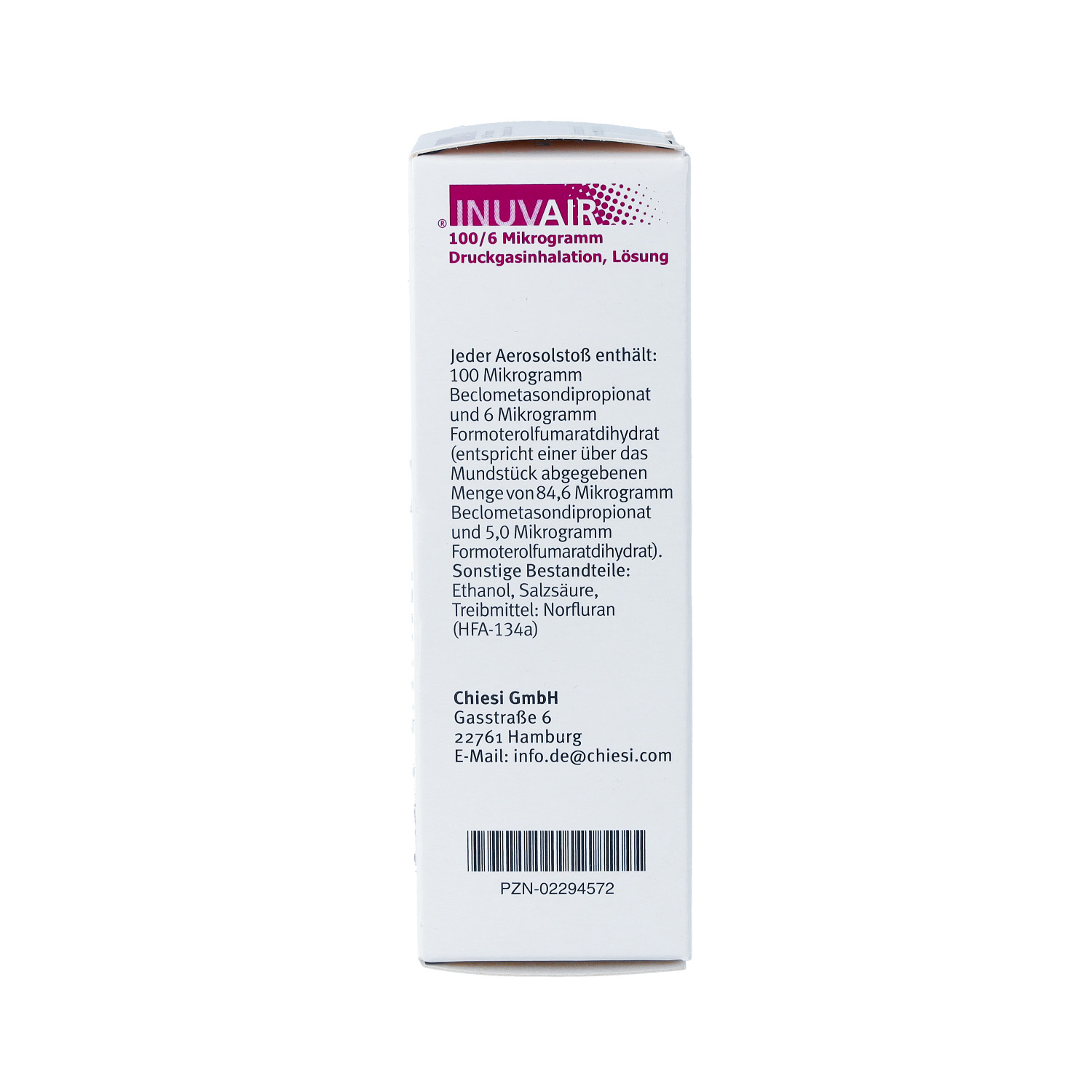 INUVAIR 100/6 μg 120 Hub Druckgasinhalat | 02294572