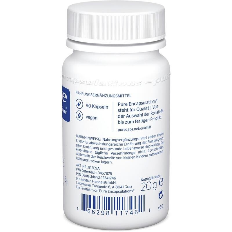 PURE ENCAPSULATIONS B12 Folate Kapseln