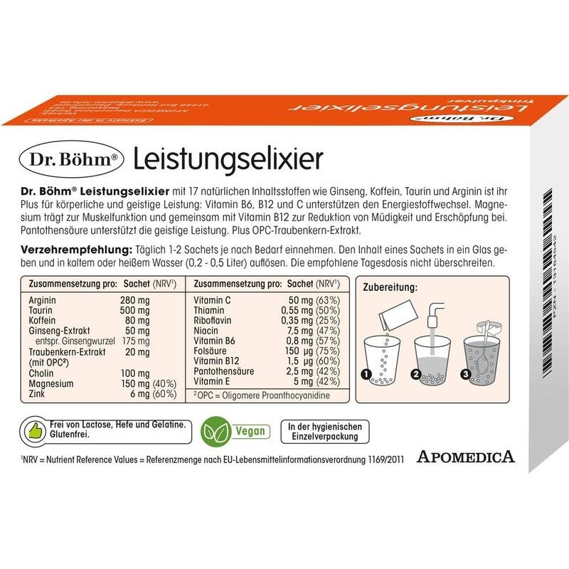 DR.BÖHM Leistungs-Elixier Brausegranulat