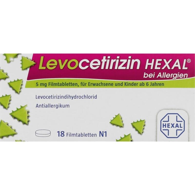 LEVOCETIRIZIN HEXAL bei Allergien 5 mg Filmtabl.