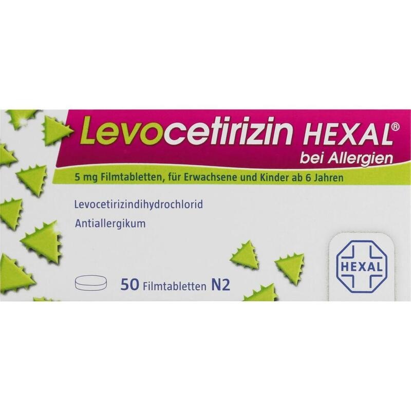 LEVOCETIRIZIN HEXAL bei Allergien 5 mg Filmtabl.
