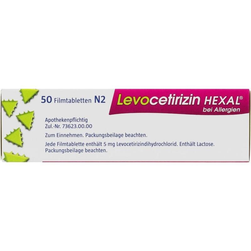 LEVOCETIRIZIN HEXAL bei Allergien 5 mg Filmtabl.