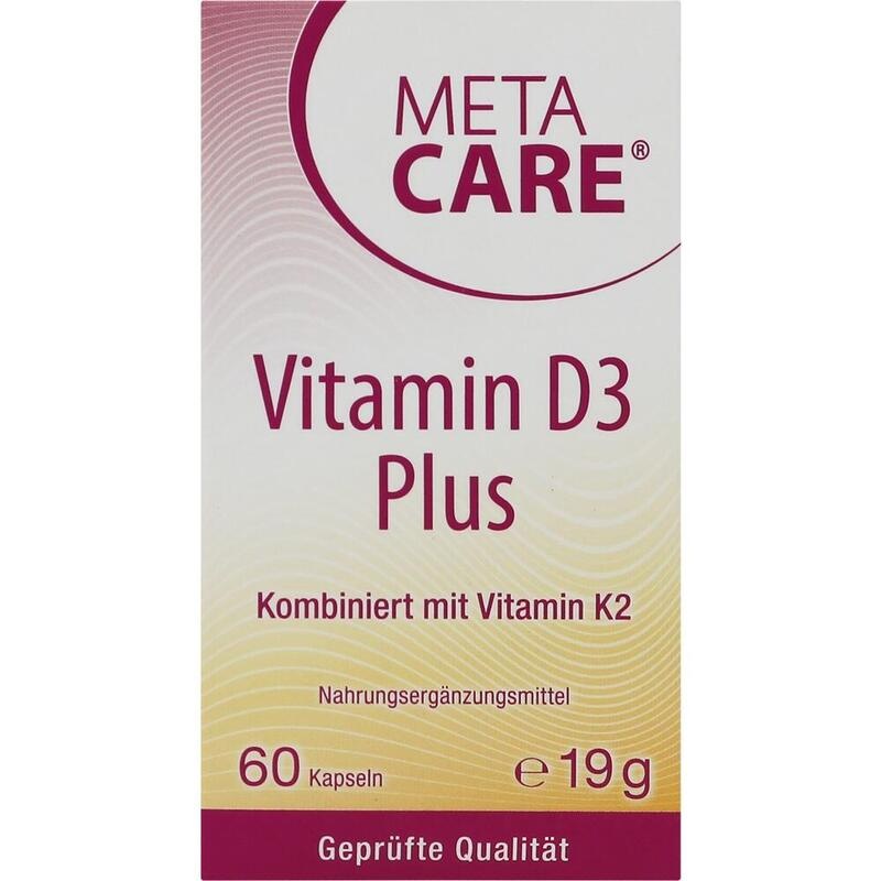 META-CARE Vitamin D3 Plus 10.000 I.E + 80 μg K2