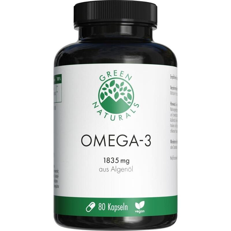 GREEN NATURALS Omega-3 Kapseln 1835 mg vegan+DHA
