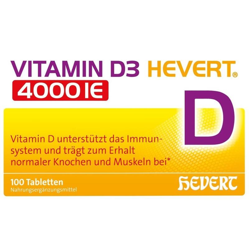 VITAMIN D3 HEVERT 4000 I.E. Tabletten